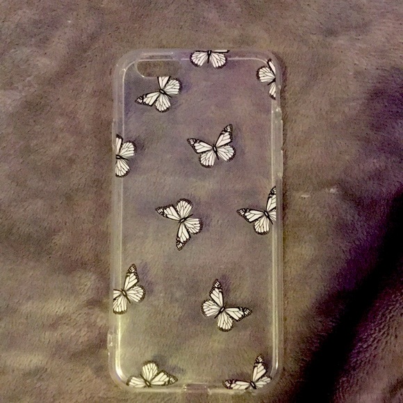 iPhone 6 case clear with butterfly’s from SHEIN